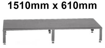 picture of Slingsby Adjustable Modular Work Platform with Anti-slip Tread - Grey - 1510mm x 610mm - [SLB-435002] - (LP)