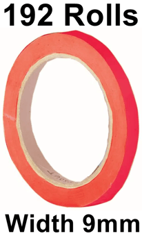 picture of Slingsby Vinyl Tape 9mm - Red - Bulk Pack - 192 Rolls - [SLB-330030] - (LP)