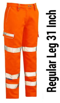 picture of Pulsar Rail Spec Combat Hi Vis Orange Trouser - Regular Leg 31" - PR-PR336-RL - (PS)