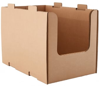 Picture of BiGDUG Cardboard Stacking Pick Bin - 420h x 400w x 600d mm - Pack of 10 - [BDU-CSPB44610]