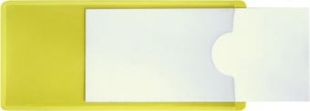 picture of Spectrum Magnetic Slide Pockets Side Opening – 25 x 110mm Yellow – Pack 10 - SCXO-CI-13678