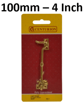 picture of PB Light Gauge Cabin Hook - 100mm (4") - Single - [CI-HE55P]