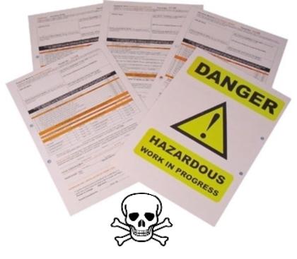 Hazardous Substances Permit to Work Book - Book of 10 - An Integral Part of Every Health Management System - [SL-WP12]