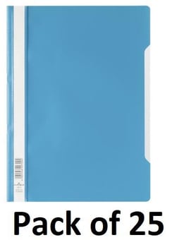 picture of Durable - Clear View Folder A4 - Blue - Pack of 25 - [DL-252306]