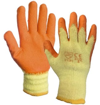 Picture of Supreme TTF Orange/Green Latex General Safety Gloves - Box Deal 120 Pairs - [IH-HTCEENGLOVE]