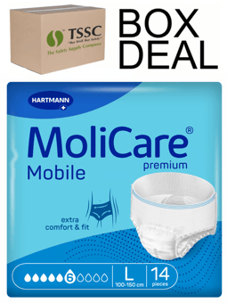 picture of MoliCare Premium Mobile 6 Drop - Large - Box Deal Pack of 5 - [IH-HMD-166015] - (LP)