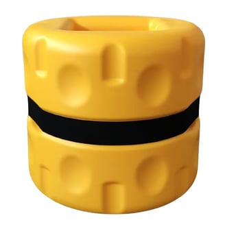 Picture of Way4Now - Yellow Column Protector - With Black Strip and Foam Inserted - dia 330 x H300mm - [SHU-CP-01] - (DISC-W)