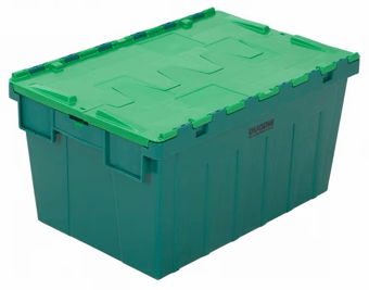 Picture of BiGDUG Tote Boxes - 315h x 400w x 600d mm - 56L - Two Tone Green - Box Deal of 10 - [IH-BDU-TSPALC50G] - (LP)