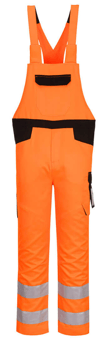 picture of Portwest PW2 Hi-Vis Bib and Brace Orange/Black - PW-PW244OBR - (DISC-R)