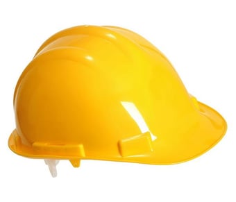 Picture of Portwest - PW50 - Yellow Expertbase Safety Helmet - Unvented - Electrical Properties - [PW-PW50YER]