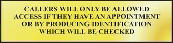 Picture of Spectrum Callers Will Only Be Allowed Access If? - POL 200 x 50mm - [SCXO-CI-6047]