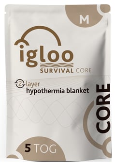 picture of Igloo Core 2 Layer Hypothermia Blanket - Medium - Coyote Brown - [RL-IG009]