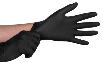 Picture of Tough Glove Boa Pro Black Smooth Palm Nitrile Gloves - Box of 100 - DK-DKTG570081 - (LP)