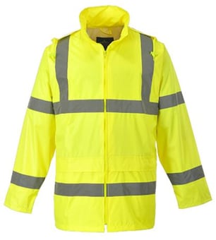 Picture of Portwest - Yellow Hi-Vis Waterproof Rain Jacket - PW-H440YER - (PS)