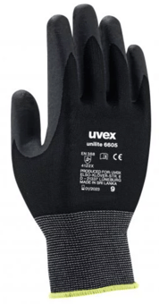 Picture of Uvex Unilite 6605 Nitrile Foam Knitted Safety Glove Black - TU-60573 - (LP)