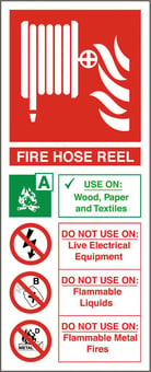 picture of Fire Hose Reel Instruction Sign - 82 X 202Hmm - Rigid Plastic - [AS-EN8-RP]