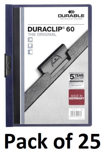 picture of Durable - DURACLIP® 60 Clip Folder - A4 - Midnight Blue - [DL-220928]