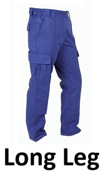 picture of Iconic Bullet Combat Trousers Men's - Royal - Long Leg 33 Inch - BR-H823-L