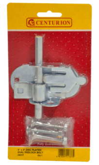 Picture of Centurion ZP Oval Padlock Bolt - 4" x 2 - [CI-DB37P]