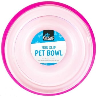 picture of Kingdom Transparent Non-Slip Pet Bowl 18.5cm - [PD-PET0001OB]