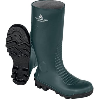 picture of Delta Plus S5 - SRA - Bronze2 PVC Safety Boot with Midsole - Steel Toecap - Green-Black - LH-BRON2S5VE