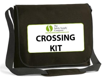 picture of Level Crossing Kit LXA - With Exclusive Collapsible Pole - In Handy Marked Black Bag - [IH-IHLXCR]