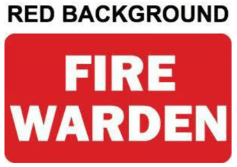 picture of FIRE WARDEN Insert Card for Professional Armbands - [IH-AB-FW] - (HP)