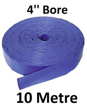 picture of 10 Metre 4" Bore - High Pressure Layflat Hose - 7kg - [HP-HPLFL4/10]
