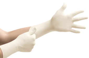 Picture of Ansell TouchNTuff 73-500 Sterile Neoprene Disposable Cream Glove - Pair - AN-73-500