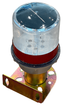 picture of HoffGuard - Red Solar Powered Scaffolding Safety Light - Photocell - [HG-SBL] - (DISC-W)