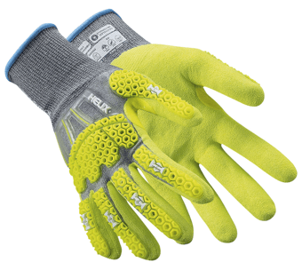 picture of HexArmor Helix 3014IMP Sandy Nitrile Coated Impact Glove - Pair - TU-60704 - (LP)