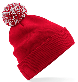 picture of Beechfield Recycled Snowstar Beanie - Classic Red/White - [BT-B450R-CSRWHI]