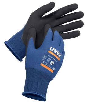 picture of Uvex Athletic Lite ESD Safety Gloves Blue/Anthracite - TU-60035