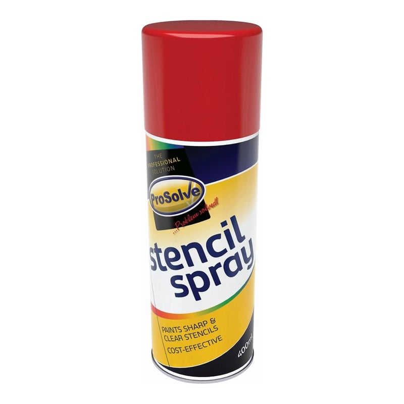 picture of ProSolve Industrial Stencil Spray - 400ml aerosol - Red - PV-SSR4