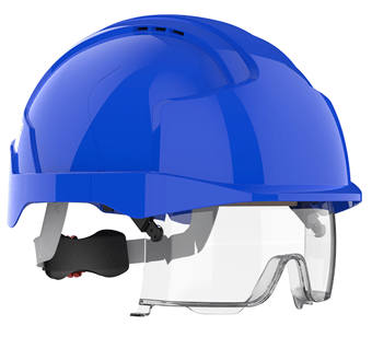Picture of JSP - The All New EVO VISTAlens Blue Safety Vented  Helmet - [JS-AMB170-006-F00]