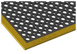 picture of Ulti-Mat Greaseproof Anti-Fatigue Anti-Slip Mat - Black/Yellow - 910mm x 1550mm - [WWM-10141-09115513-BKYL] - (LP)