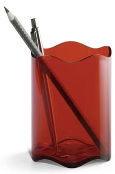 Picture of Durable - Pen Cup Trend - Transparent Red - 80 Dia x 102 mm - Pack of 6 - [DL-1701235003]