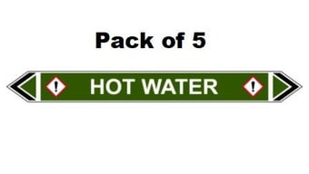 picture of Flow Marker - Hot Water - Green - Pack of 5 - [CI-13413]