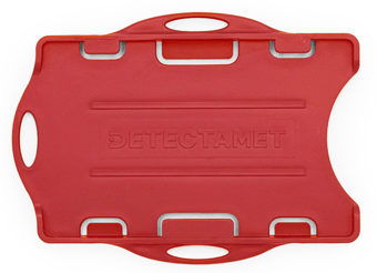 picture of Metal Detectable Double Sided Swipe / ID Card Holder - Red - [DT-212-T889-A56-P03-X01]