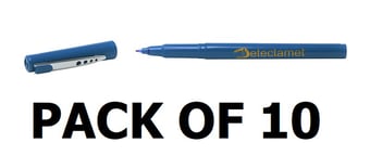 picture of Detectable Permanent Fine Markers Black Ink - Pack of 10 - [DT-147-A06-P02-MC]