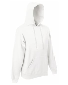 picture of Fruit Of The Loom White Men's Classic Hooded Sweatshirt - BT-62208-WHT
