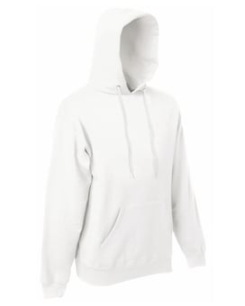 Picture of Fruit Of The Loom White Men's Classic Hooded Sweatshirt - BT-62208-WHT