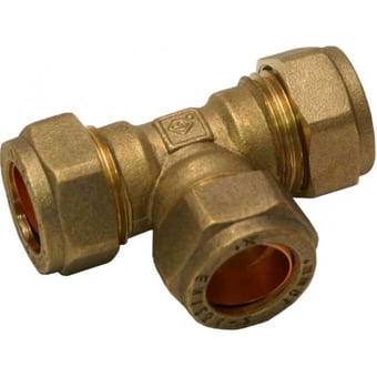 picture of 15mm Compression Equal Tee - CTRN-CI-CO24P