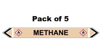 picture of Flow Marker - Methane - Yellow Ochre - Pack of 5 - [CI-13453]
