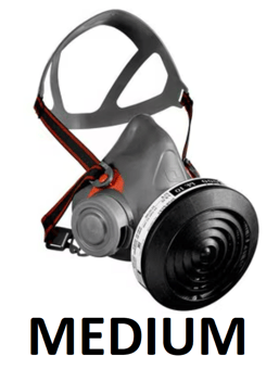 picture of 3M Reusable Half Face Mask and P3 Particulate Filter Kit - Medium - [3M-HF-3021]