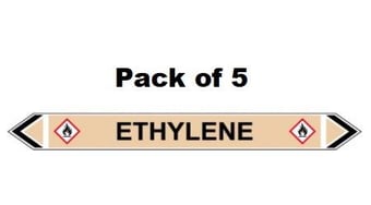 picture of Flow Marker - Ethylene - Yellow Ochre - Pack of 5 - [CI-13452]