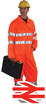 picture of Yoko Hi Vis POLYCOTTON Coverall Trousers - EN471 GO/RT 3279- EN471 Class 3 and GO/RT 3279 - YO-HV058-3M