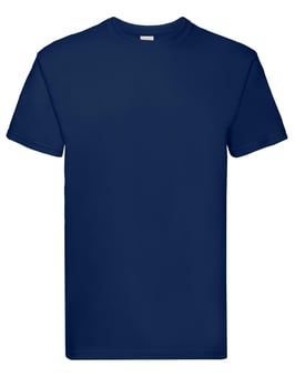 picture of Fruit Of The Loom Men's Navy Blue Super Premium T-Shirt - BT-61044-NAV