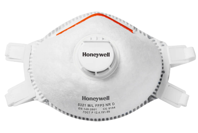 Honeywell 5321 V2 FFP3 NR D V Molded Disposable Valved Mask - M/L - [HW-1005602-V2]