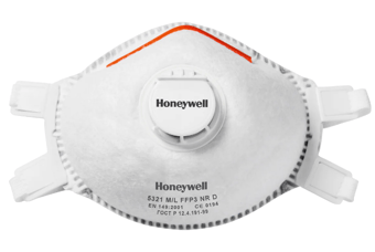 picture of Honeywell 5321 V2 FFP3 NR D V Molded Disposable Valved Mask - M/L - [HW-1005602-V2]